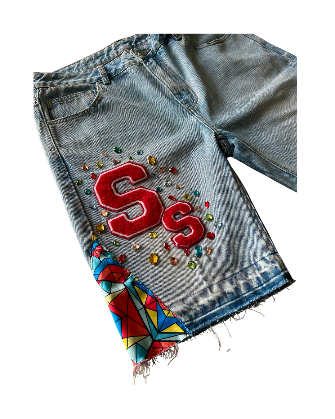 “Crowned Jewel” Flared Jorts