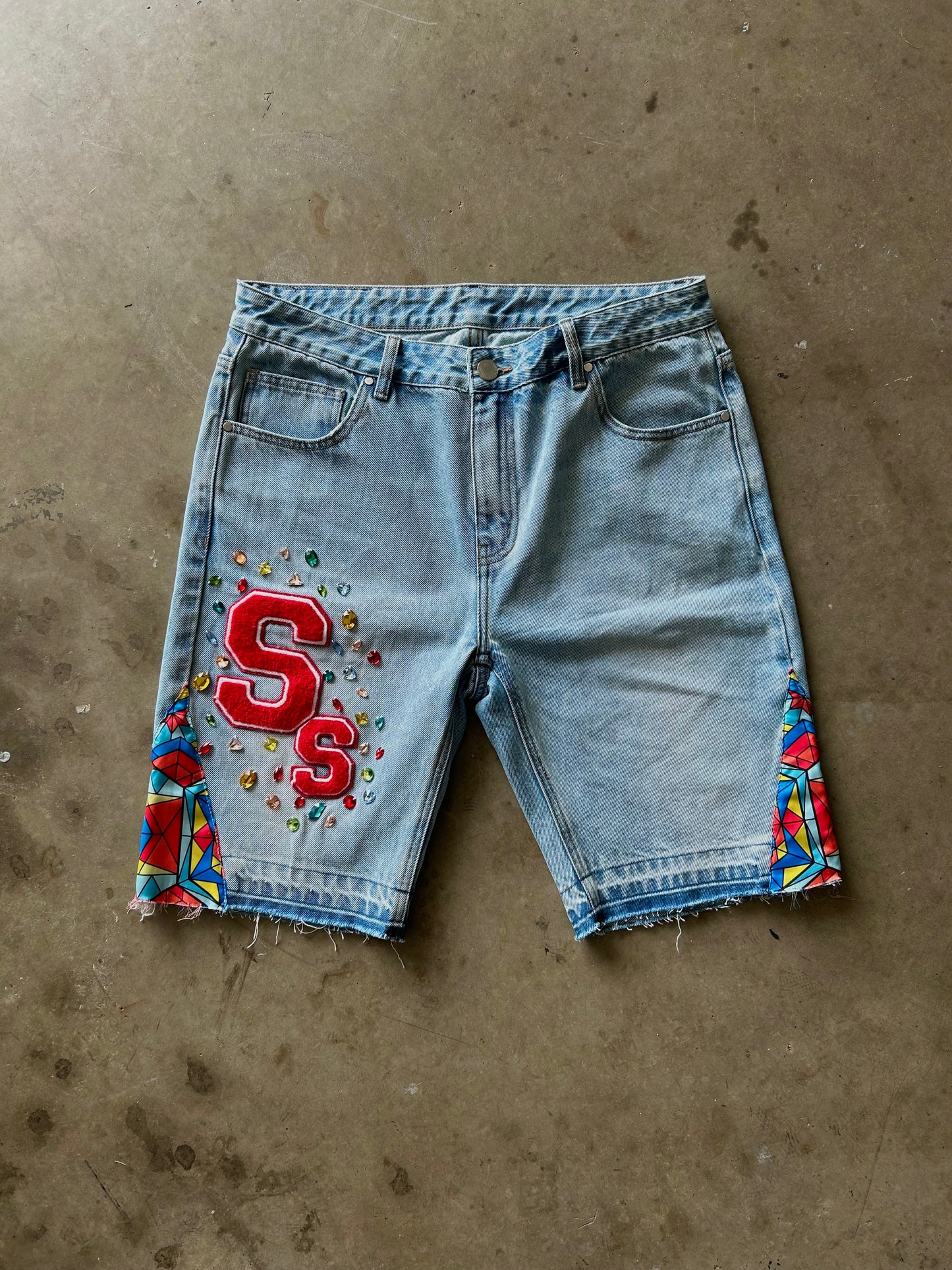 “Crowned Jewel” Flared Jorts