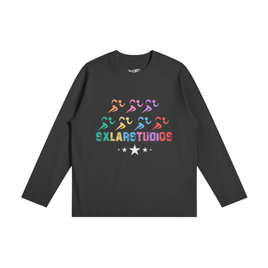 "Running Man Longsleeve" (Black)