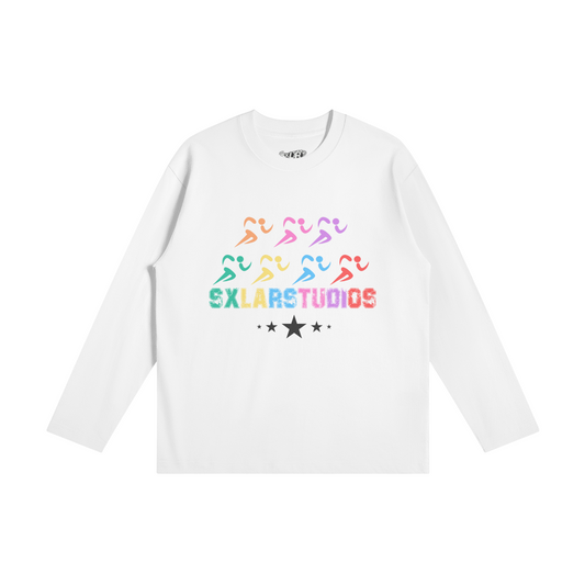 "Running Man Longsleeve" (White)